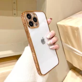 İphone 13 Pro Max Plating Kreatif Desenli Silikon Telefon Kılıfı thumbnail 9