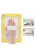 Apple iPad 5. 6. Nesil 2017 2018 9.7" inch Strap Tablet Kılıfı Ekran Koruyuculu Kalemlikli 360°Döner Darbeye Dayanıklı thumbnail 5