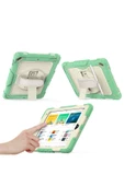 Apple iPad 5. 6. Nesil 2017 2018 9.7" inch Strap Tablet Kılıfı Ekran Koruyuculu Kalemlikli 360°Döner Darbeye Dayanıklı thumbnail 11