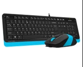 A4 TECH F1010 Q USB MAVİ TR MM KLAVYE+OPTİK MOUSE - 5