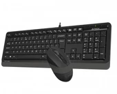 A4 TECH F1010 Q USB GRİ TR MM KLAVYE+OPTİK MOUSE - 2
