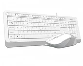 A4 TECH F1010 Q USB BEYAZ TR MM KLAVYE+OPT MOUSE - 1