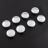 Dekoratif Vida Kapağı Kapatıcı 20 mm Parlak Krom Metal Vida Tapası Tıpası (50 ADET) - 2
