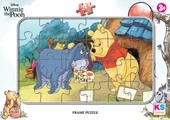 Disney Winnie The Pooh (Ayı Winnie) Frame Puzzle/Yapboz 24'parça - 1
