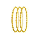 90 (3*30)gr(gram) 22 Ayar İşçiliksiz Paftalı Burma Bilezik thumbnail 1