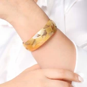 17 gr(gram) 15 mm 22 Ayar İşçiliksiz Bilezik TBS0017-2 - 2