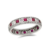 1,14 Ct Pırlanta Yakut Yüzük - 1