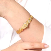 35 Gr(Gram) Çiçek Kilit İşçiliksiz Bilezik - 2