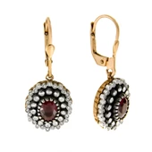 2,68 Ct Yakut Elmas Küpe - 1