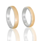 Altın Çift Alyans T045075-T045076 thumbnail 1