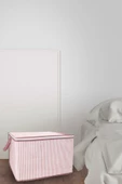 5 Adet Mini Boy Tela Kumaş Kıyafet Hurcu 45x40x30 Cm - 3
