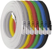 IRENIS CAT7 Kablo Yassı FTP Ethernet Network LAN Ağ Kablosu   3 Metre Mavi - 8