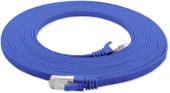 IRENIS CAT7 Kablo Yassı FTP Ethernet Network LAN Ağ Kablosu   7.50 Metre Siyah - 11