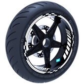 Moto GP İç Dış Jant Şeridi Takım Sticker Reflektif, Floresan, Özel Renkler Çınar Extreme - 8