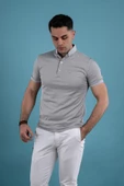 SLİMFİT POLO YAKA DÜĞMELİ MERSERİZE KUMAŞ ERKEK T-SHİRT thumbnail 6