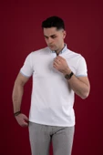 SLİMFİT POLO YAKA DÜĞMELİ MERSERİZE KUMAŞ ERKEK T-SHİRT thumbnail 12