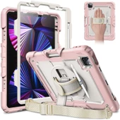 Apple iPad Air 10.9 2022 5.Nesil Strap Tablet Kılıfı Darbe Savar - 2
