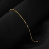 Doç Zincir Taşsız Altın Bileklik thumbnail 5