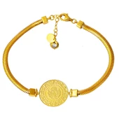 Balıksırtı Zincir Çeyrek Altınlı Bileklik thumbnail 1