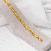 Burgu Zincir 14 Ayar Altın Bileklik thumbnail 3