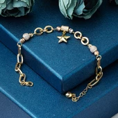 Yıldız 14 Ayar Halkalı Altın Bileklik thumbnail 5