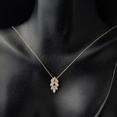 Yaprak 14 Ayar Altın Kolye thumbnail 2