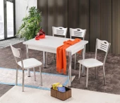 Smart Açılır Mutfak Masası ve 4 Adet Sandalye Takımı 70*110cm - 1