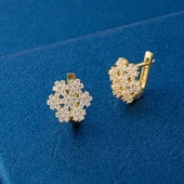 Kar Tanesi 14 Ayar Altın Küpe thumbnail 2