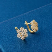 Kar Tanesi 14 Ayar Altın Küpe thumbnail 4