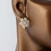 Kar Tanesi 14 Ayar Altın Küpe thumbnail 3