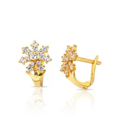 Kar Tanesi 14 Ayar Altın Çocuk Küpesi - 1