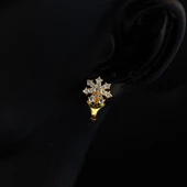 Kar Tanesi 14 Ayar Altın Çocuk Küpesi - 2