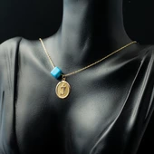 J Harfi Oval Altın Kolye thumbnail 2