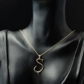 Ş Harfi Altın Kolye Ucu thumbnail 2