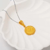 Çeyrek Reşatlı 22 Ayar Altın Kolye Ucu - 3