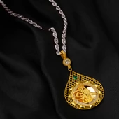 Petek Damla Tuğra Altın Kolye Ucu thumbnail 6