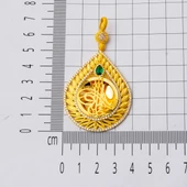 Yaprak Damla Tuğra Altın Kolye thumbnail 5