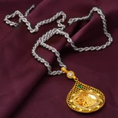 Petek Damla Tuğra Altın Kolye Ucu thumbnail 4