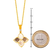 Zambak Kolye & Küpeli Altın Set thumbnail 6