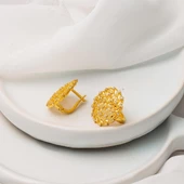 Rüzgargülü 22 Ayar Altın Küpe thumbnail 3