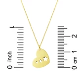 Kalbimin İçinde Yıldızlar Altın Kolye thumbnail 5