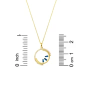 Trend Baget Taşlı Halka Altın Kolye thumbnail 5