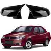 Fiat Albea 09-12 Araca Özel Batman Yarasa Ayna Kapağı Pianoblack - 1