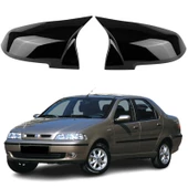 Fiat Albea 02-09 Araca Özel Batman Yarasa Ayna Kapağı Pianoblack - 1