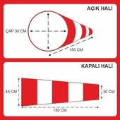 Rüzgar Çorabı-Tulumu Çap 30 cm Uzunluk 30x45x150 thumbnail 2