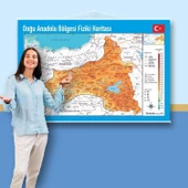 Doğu Anadolu Bölgesi Fiziki Haritası 70x105 - 1