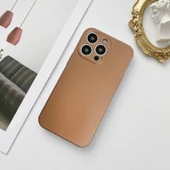 iPhone 12 Pro Metalic Renk Kamera Korumalı Silikon Kılıf - 6