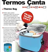 Termal Çanta Termos Çanta Piknik Kamp Çantası Sıcak ve Soğuk Tutan Çanta 32 Litre - 5