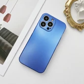 İphone 13 Pro Max Metalic Renk Kamera Korumalı Silikon Kılıf thumbnail 8