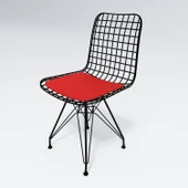 Knsz kafes tel sandalyesi 2 li mazlum syhkrm ofis cafe bahçe mutfak thumbnail 2